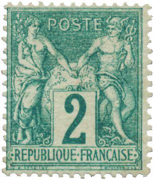 Frankrig 1876 - YT 62 - Ubrugt