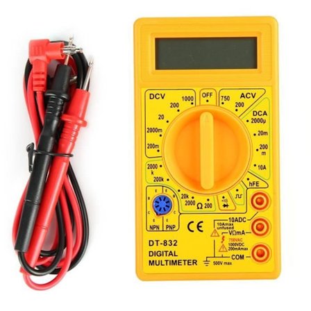 VGEBY DT-832 Bærbart Multimeter AC/DC Tester