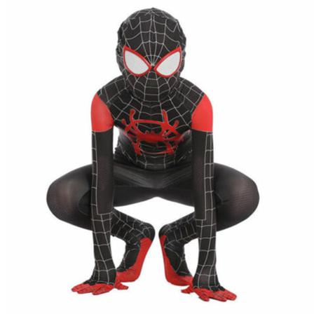 Barn Pojkar Miles Morales Spider-man Cosplay Jumpsuit