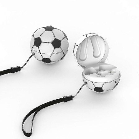 Trådlösa Bluetooth 5.1 Fotboll Hörlurar Tws Headset In-Ear Stereo Öronsnäckor Kreativ Födelsedagspresent