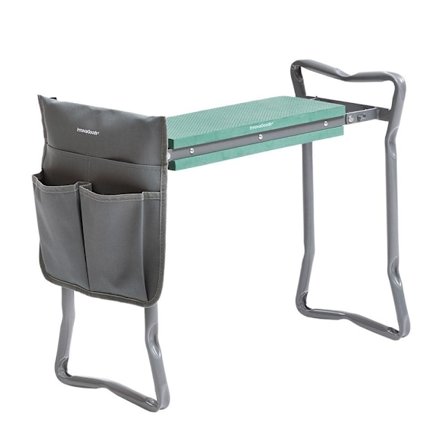 Multifunktionel havestol med værktøjstaske