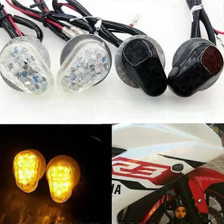 Moottoripyörän LED-polttimon suuntavilkut Vilkkuvat valot Yamaha YZF R1 R6 R6S R3 R6S FZ1 FZ6 FZ8 FAZER XJ6 MT03