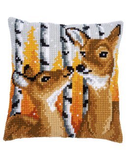 Stickpackung Kissen Reh - Vervaco