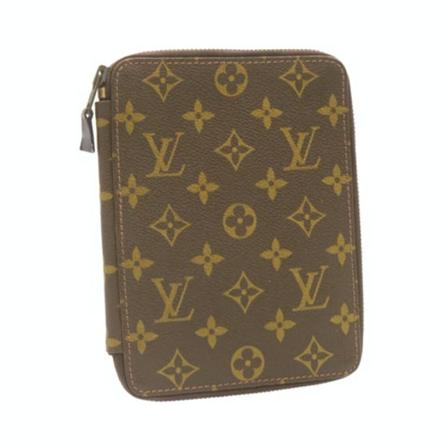 Louis Vuitton Vintage, Pre-owned Wallet Bruin, Dames, Maat:ONE Size,Canvas