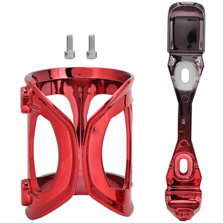 Sykkel flaskeholder Lettvekt landeveissykkel Vannflaskebur for sykling (Gradient Sort Rød)