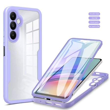 360 Full Body Skärmskydd Transparent Fodral För Samsung Galaxy A05 A05S A15 A25 A35 A55 A06 A16 Stötsäkert Telefonskal
