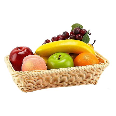 Kunstig Fruktsett Dekorasjon 8 Typer Kurv