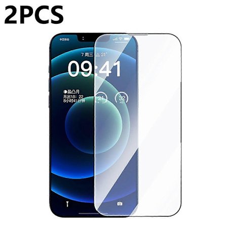 Crystalline Series 2 stk. Kompatibel med iPhone 12 Pro Max Anti-Blue-Ray Skjermfilm Herdet Glass Skjerm-lingling}