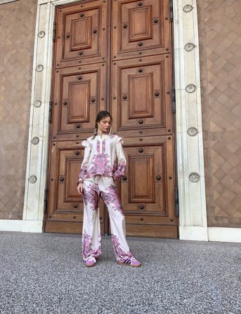 Noella Reno Ruby Ruffle Blouse - Pink - S