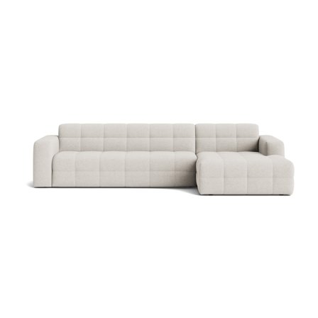 Paris Chaiselong Sofa, Højrevendt - Eksklusivt Design, Fantastisk Komfort - Modesto Creme - 318x162x77cm - Perfekt Samlingspunkt til Stuen