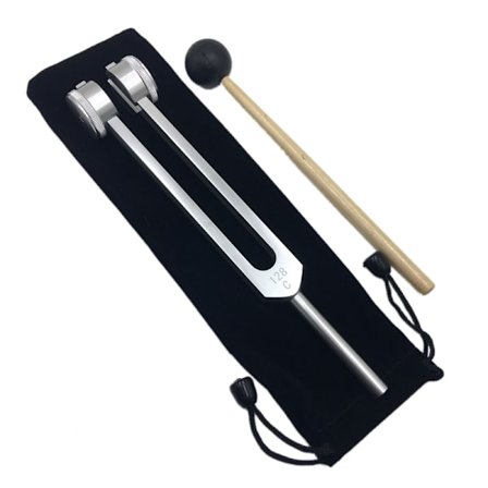 Stemmegaffel i Aluminiumlegering Høy Hardhet Ergonomisk Medisinsk Lydhealing Stemmegaffel Med Reflekshammer for Yoga Rød