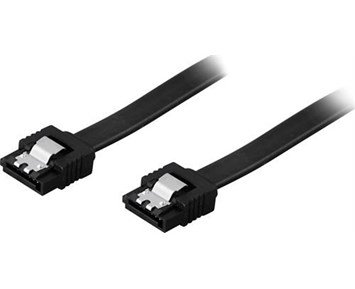 Deltaco SATA 3 (6 Gb/s) 0,5m - Tunn SATA-kabel för hårddiskar