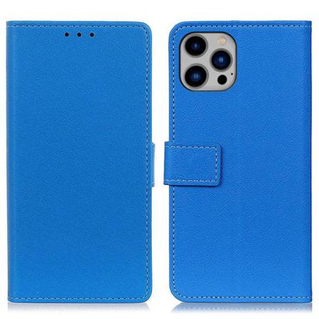 Pu Leather Fodral Iphone 14 Plus - Blå Blue