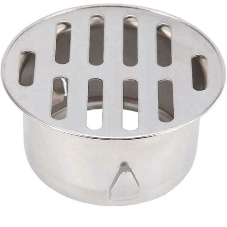 Golvbrunn, Rostfritt Stål Balkong Anti-igensättnings Rund Diskbänk Avtagbar Golvbrunn för Utomhus Trädgård Dräneringsrör Avgasrör Tak Balkong 