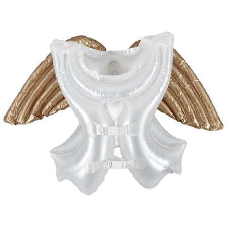 Oppustelig Svømmevest Engel Vinge Design Fortykket Øko PVC Svømmejakke til Børn 4-10 År