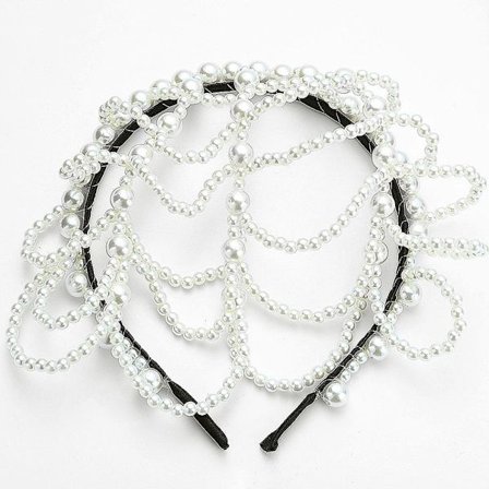 Perle Hårbånd Smykker Hoop Hårbånd