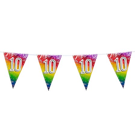 Vimpelgirlander Regnbue 10 år