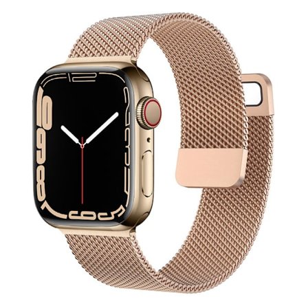 Kompatibel med Apple Watch-armband 41 mm 40 mm 38 mm, armband i rostfritt stål för män och kvinnor, ersättningsarmband i mesh för iWatch Series