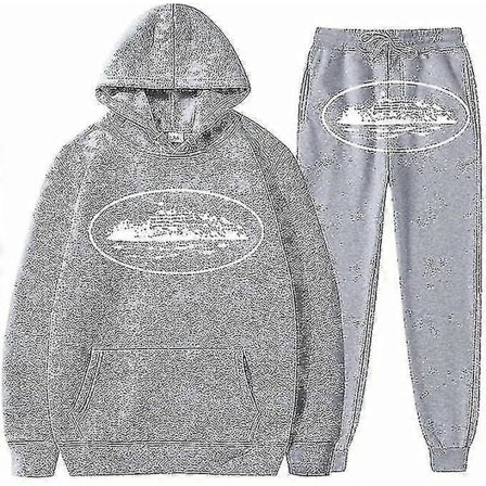 Corteiz Herre Y2k Joggedress, 2-delt Lett Høst Treningsdress_x67