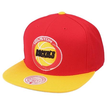 Mitchell & Ness - NBA Červená snapback Kšiltovka - Houston Rockets Wool 2 Tone Hwc Red/Gold Snapback @ Hatstore