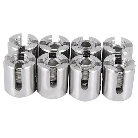 8 stk. rustfrit stål wire reb grøn væg espalier monteringsclips 3 mm wire A Hy (Fww)