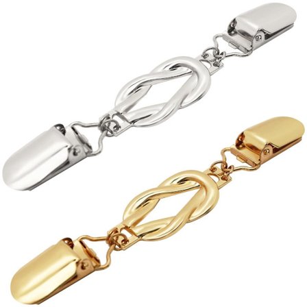 2-delt, talje- og skjorteklips Retro kjole taljeklips, til tørklæder, veste, trøjer, tøj og bukser (knap)