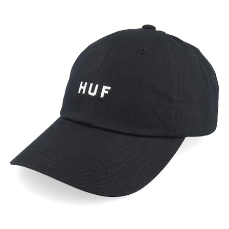 HUF - Huf Set Og Cv Hat Black Dad Cap Unconstructed Black Cap - @ Hatstore