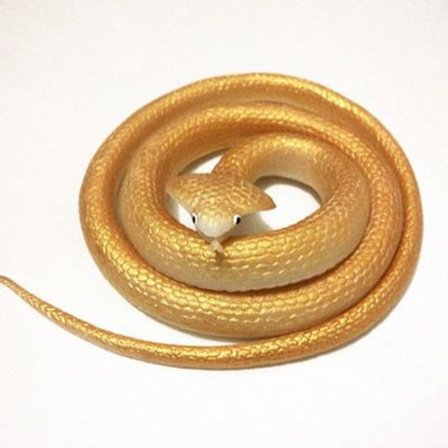 Realistisk gummislange 3 stk tilfeldig farge tilfeldig stil, gummisn