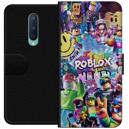 Yhteensopiva Lompakkokotelo OnePlus OnePlus 8 Suuri värikäs Roblox-maailma monilla hahmoilla, energinen pelikuvaus täydellinen lastenhuoneisiin ja