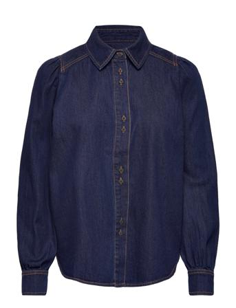Jenjaiw Shirt Långärmad Skjorta Marinblå InWear