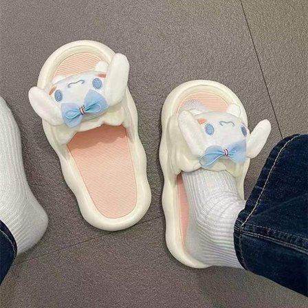 Mub- Kawaii Sanrio Cartoon Anime Sko Kuromi Hjemmesko Sød Indendørs Melodi Skridsikre Sommer Udendørs Eva Tøfler Til Kvinder