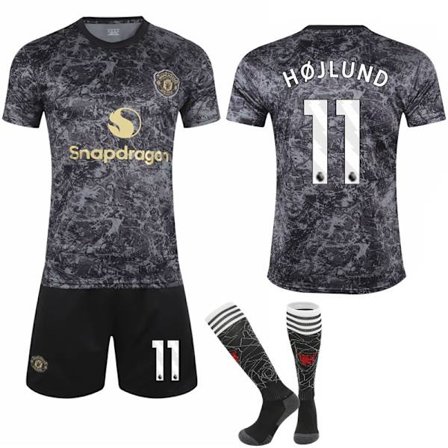 24-25 Manchester United Special Edition Barn Fotbollströja Set No.11 Hojlund