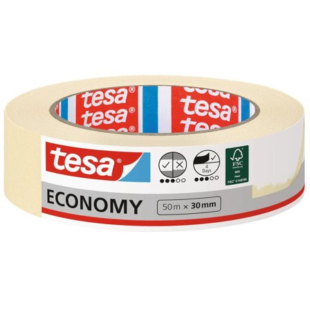 TESA Maskeringstejp 5287 30mmx50m - Lyreco - Emballage och lagerutrustning - Packtejper - Maskeringstejp