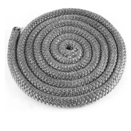 Vedkamin Dörrtätning, 3/4 tum Vedkamin Tätningsrep, Värmebeständig Glasfiberpackning Ersättning för Vedkamin och Öppen spis