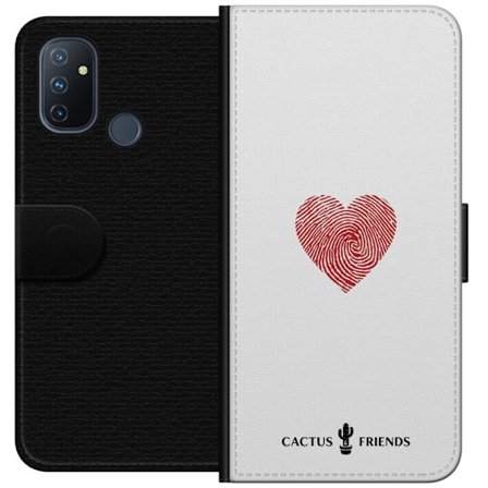 Kompatibelt Lommeboketui til OnePlus OnePlus Nord N100 Cactus and Friends - Fingerprint Love