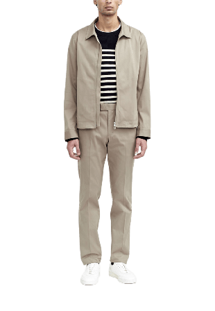 Tiger of Sweden Barnaby C Skjortjacka med Dragkedja Överdelar Herr Beige L