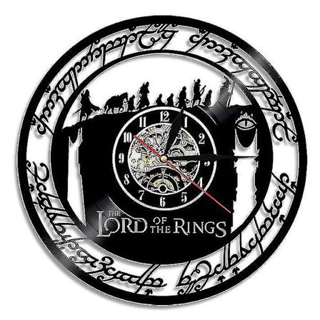 Ringenes Herre Vinyl Væg Ur, Retro Boligindretning Væg Ur (FMY)