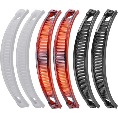 6 stk. bananhårklemmer