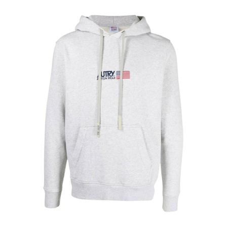 Autry Hoodie with Logo Grå, unisex