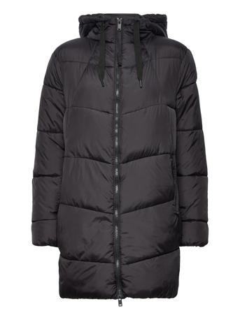 Bybomina Jacket 4 - Vuorillinen Takki Topattu Takki Musta B.young