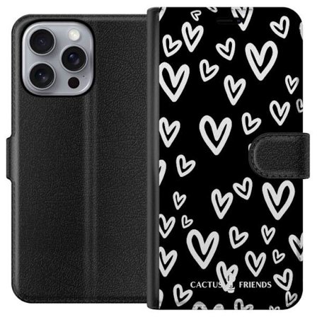 Yhteensopiva Lompakkokotelo Apple Apple iPhone 16 Pro Max Cactus and Friends - Handdrawn Love Chaos