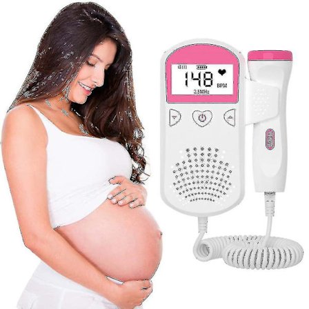 LCD-skjerm Ultralyd Baby Monitor Fosterdopler For Gravide Hjem Graviditet Baby Hjerterytme Detektor Ingen Stråling