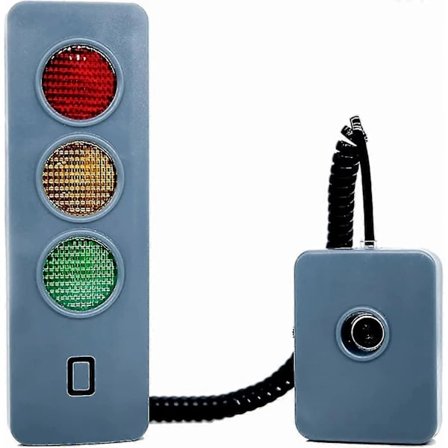 Parkeringssensor for garasje, LED-varsellampe, Parkeringssensorhjelpemiddel, LED-stoppskilt med justerbar høyde, Batteridrevet, Veggmontert