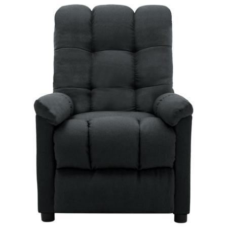 Vidaxl Reclinerfåtölj Mörkgrå Tyg Grå