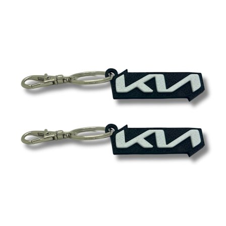 2x Nyckelring Clip On & Go karbinnyckelring för KIA
