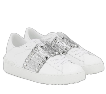Valentino Rockstud glitter sneakers