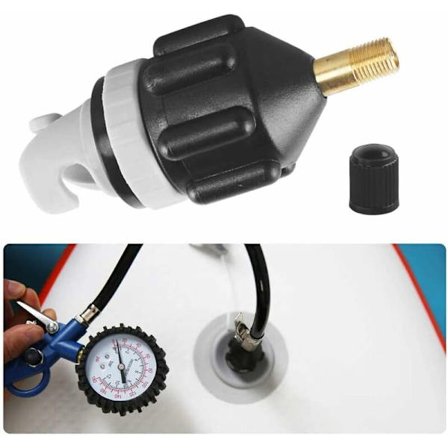 SUP-adapteri tavalliselle ilmapumpulle SUP-adapteri kompressori-ilmapumpulle Muunnin kanoottiin, kajakkiin, SUP-lautaan, ilmatäytteiseen veneeseen, 