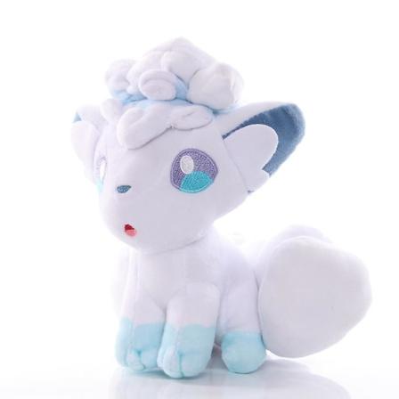 20cm Vulpix Alola Vulpix plysch leksak plysch mjuk gose-hvit