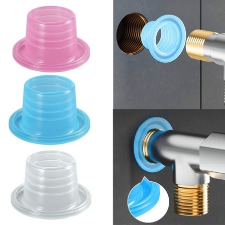 30 stk Kran Lekkasjesikker Tetningsskive Silikonfri Tape Vanntett Tetningsring Tilkobling hvit