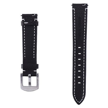 Läderklockarmband Smartwatch-armband Läderklockarmband Svart Klockarmband Dam